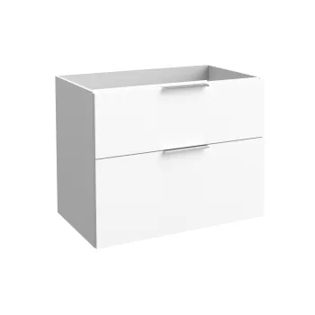 Vannas istabas skapītis Kame Big 80cm 2 atvilknes, bez izlietnes, Balts Matēts BU/8-3DR/WS-BIG