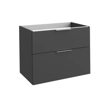 Vannas istabas skapītis Kame Big 80cm 2 atvilknes, bez izlietnes, Graphite BU/8-3DR/D27-BIG