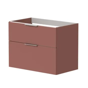Vannas istabas skapītis Kame Big 80cm 2 atvilknes, Zem virsmas, Bez izlietnes, Antique red BUC/8-3DR/40-BIG