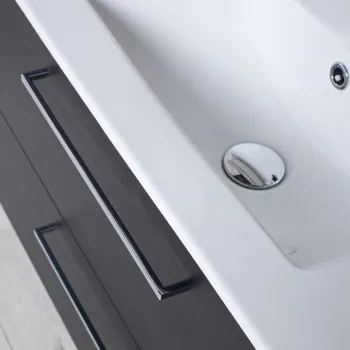 Vannas istabas skapītis Kame Gama 100cm 2 atvilknes, bez izlietnes, Brūns Ozols BU/10-3DR/20