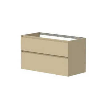 Vannas istabas skapītis Kame Loft 120cm 2 atvilknes, dubultais Linen BUD/12-3DR/D16-LFT
