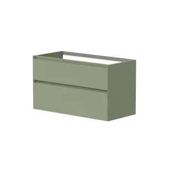 Vannas istabas skapītis Kame Loft 120cm 2 atvilknes, dubultais Savannah Green BUD/12-3DR/D14-LFT