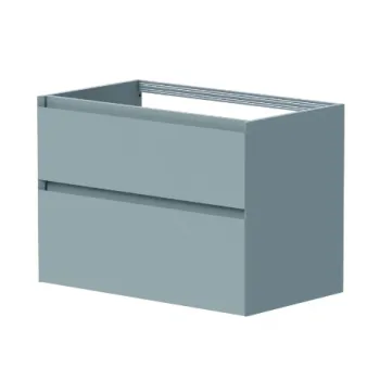 Vannas istabas skapītis Kame Loft 80cm 2 atvilknes, bez izlietnes, Stone Blue BU/8-3DR/D35-LFT