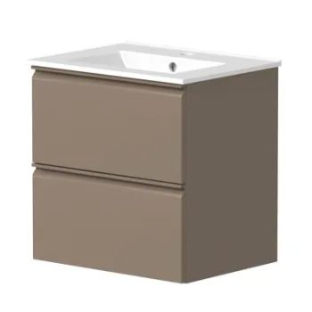 Vannas istabas skapītis Raguvos Baldai Cosmos 51cm, ar izlietni, Cocoa Brown