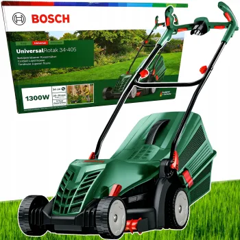 Zāles pļāvējs Bosch 1300 W, pļaušanas platums 34 cm 06008A6401