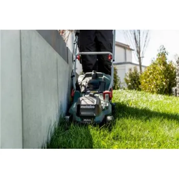 Zāles pļāvējs Metabo  36 V akumulatora zāles pļāvējs, 36 cm pļaušanas platums, 2 x 5,2 Ah Li-Power akumulatori, 2 x lādētājs 601716650