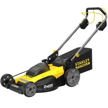 Zāles pļāvējs Stanley 18 V akumulatora, 50 cm pļaušanas platums, ar piedziņu, 2 x 4,0 A akumulatori, lādētājs SFMCMWS251M-QW