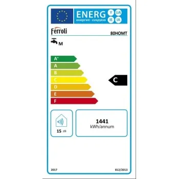 Ferroli Calypso MT2 Kombinētais ūdens sildītājs 80L, horizontāls