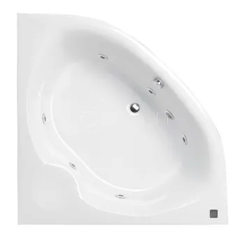 Hidromasāžas vanna O'Design Lips Essentiel, 1500x1500mm, 6 hidro sprauslas, 560W