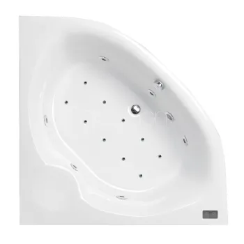 Hidromasāžas vanna O'Design Lips Serenite, 1500x1500mm, 6 hidro un 10 gaisa sprauslas, 1150W