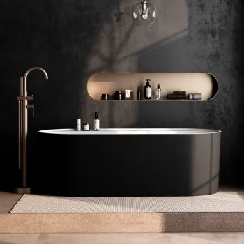 Brīvi stāvoša Vanna O'Design IDYLLE NM 1700x750mm H=550mm Akrila, Melna matēta