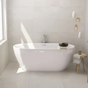 Brīvi stāvoša Vanna O'Design MAJA-M 1700x800mm H=585mm Akrila, Balta Matēta