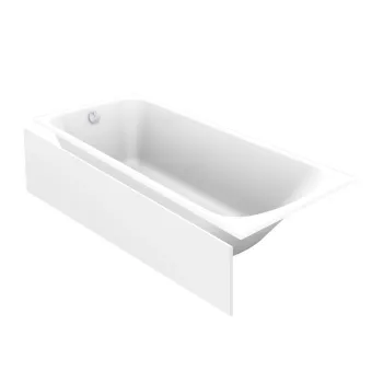 Vannas panelis O'Design Taisnstūra 160cm, Balts