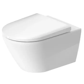 Tualetes poda komplekts TECEbase rāmis ar Duravit D-Neo Rimless podu, SoftClose Slim vāku un TECEnow Baltu pogu