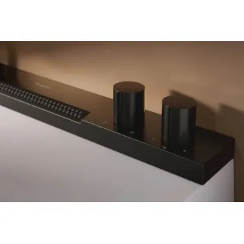 Vannas istabas izlietnes komplekts Hansgrohe Avalegra - izlietne 78x48 cm, ar termostatisko jaucējkrānu un dušu, 2 strūklas, birstēts melns hroms 22473340