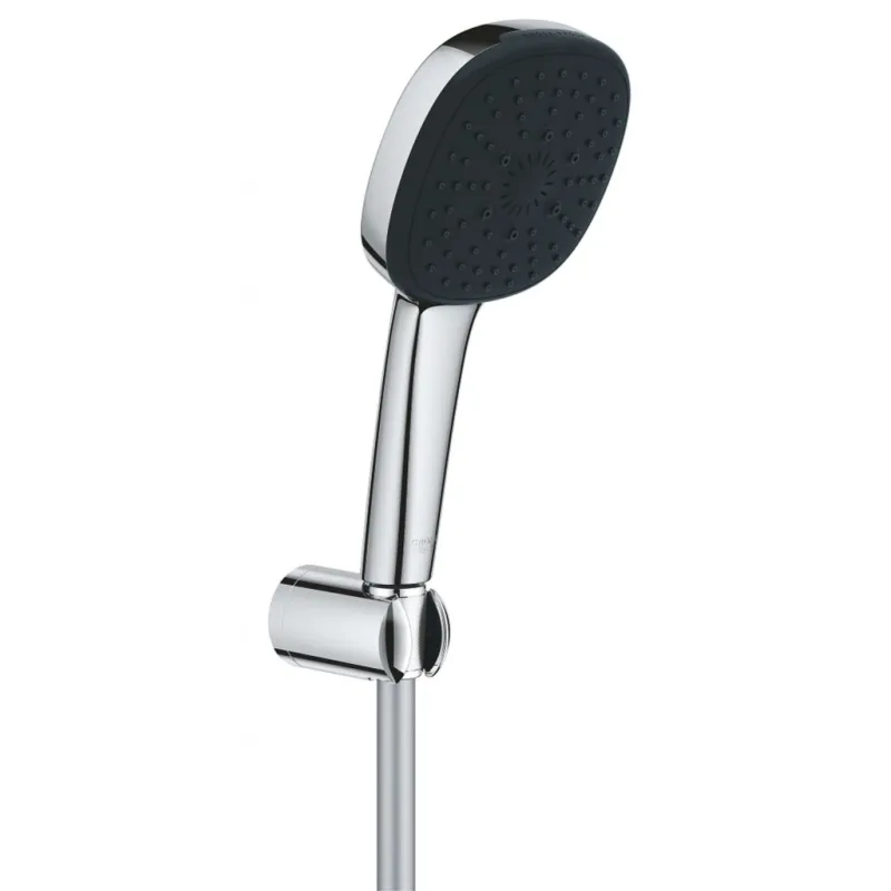 Dušas komplekts Grohe Vitalio Comfort, rokas duša, turētājs un šļūtene, 3 plūsmas, hroms 26176001