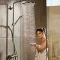 Dušas galva Hansgrohe Croma Select S 180mm, 2 plūsmas, EcoSmart 9 l/min, hroms 26523000