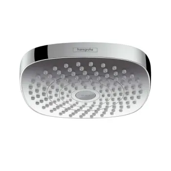 Dušas galva Hansgrohe Croma Select E, 18 cm, 2 plūsmas, balta/hroma 26524400
