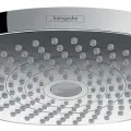 Dušas galva Hansgrohe Croma Select E, 180mm, 2 plūsmas, EcoSmart 9 l/min, balta/hromēta 26528400