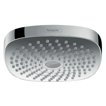 Dušas galva Hansgrohe Croma Select E, 180mm, 2 plūsmas, EcoSmart 9 l/min, balta/hromēta 26528400