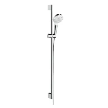 Dušas Komplekts Hansgrohe Crometta 100, EcoSmart 9 l/min, dušas stienis 90 cm, balts/hroms 26539400