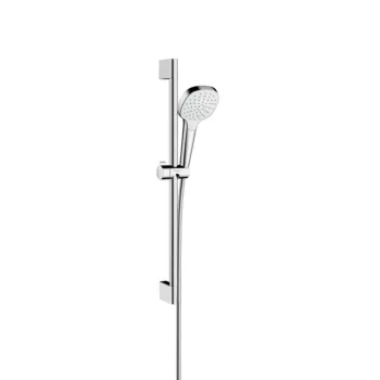 Dušas komplekts Hansgrohe Croma Select E,  1jet EcoSmart 9l/min 0,65 m, balts/hroms 26585400