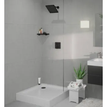 Dušas galva Hansgrohe Crometta E 24 cm, matēti melna 26726670
