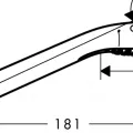 Dušas klausule Hansgrohe Croma Select S - Multi rokas dušas, 3 plūsmas, balta/hroma 26800400