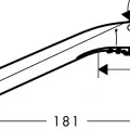 Dušas klausule Hansgrohe Croma Select S, 110, balta/hromēta, 26804400