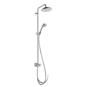 Dušas komplekts Hansgrohe Croma 220 Reno, 22 cm, dušas roka 40 cm, 1 plūsma, hroms 27224000