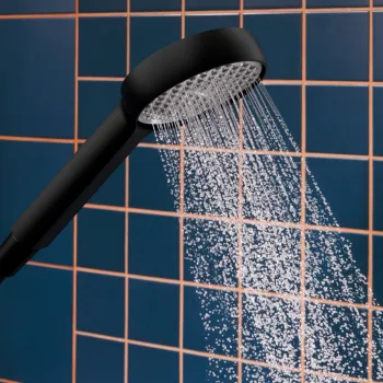 Dušas komplekts Hansgrohe Activera S, Rokas dušas, stieņa un šļūtenes komplekts, EcoSmart, Melns matēts 28042670