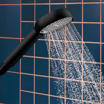 Dušas Komplekts Hansgrohe Activera Select S Rokas duša, stienis un šļūtene, 2 plūsmas, EcoSmart, matēti melna 28046670