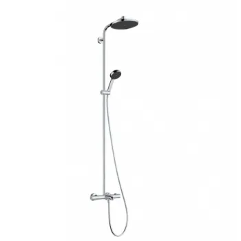 Dušas Sistēma Hansgrohe Activera S ar termostatu, D 24 cm, 2 plūsmas veidi, EcoSmart, hroms 28871000