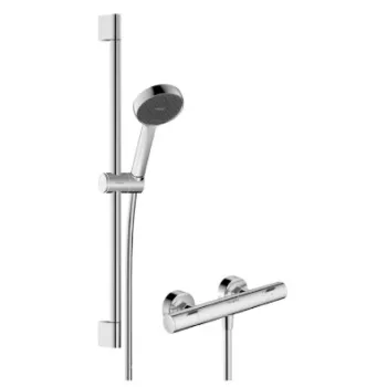 Dušas Sistēma Hansgrohe Activera Select S ar termostatu, 2 plūsmas režīmi, EcoSmart, hroms 28876000