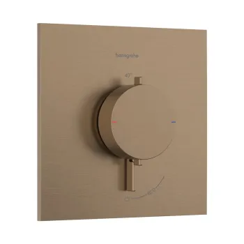 Dušas maisītājs Hansgrohe Ecostat Comfort E ar termostatu iebūvējams, pulēts bronzas tonis 33710140