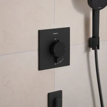 Dušas maisītājs Hansgrohe Ecostat Comfort E ar termostatu iebūvējams, matēti melns 33710670