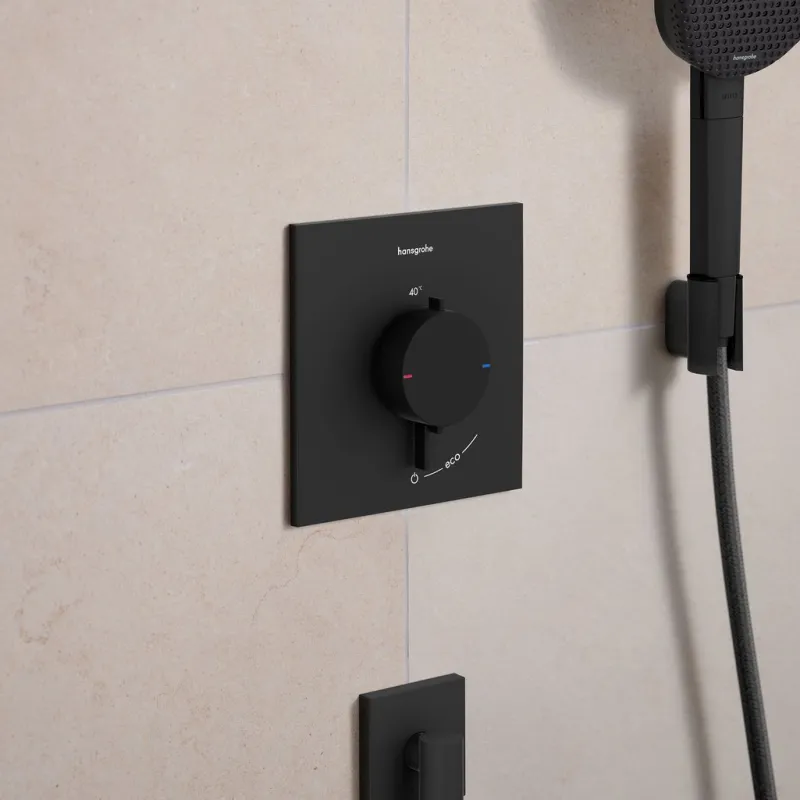 Dušas maisītājs Hansgrohe Ecostat Comfort E ar termostatu iebūvējams, matēti melns 33710670