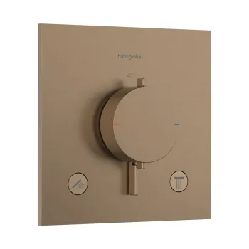 Dušas maisītājs Hansgrohe Ecostat Comfort E ar termostatu iebūvējams, 2 ierīcēm, pulēts bronzas tonis 33711140