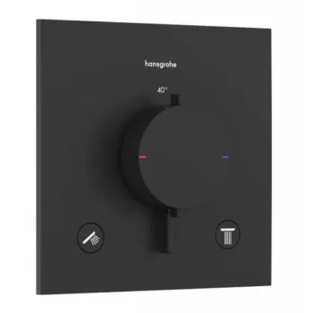 Dušas maisītājs Hansgrohe Ecostat Comfort E ar termostatu iebūvējams , 2 ierīcēm, matēti melns 33711670