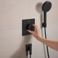 Dušas maisītājs Hansgrohe Ecostat Comfort E ar termostatu iebūvējams , 2 ierīcēm, matēti melns 33711670