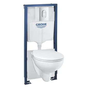 Komplekts Grohe Bau Rimless WC+rāmis Rapid SL+poga