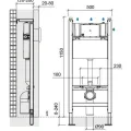 Tualetes poda Komplekts Sanindusa Sanfix rāmis ar Urb.y 48 Rimfree Taupe Matt podu ar vāku SoftClose un Baltu pogu