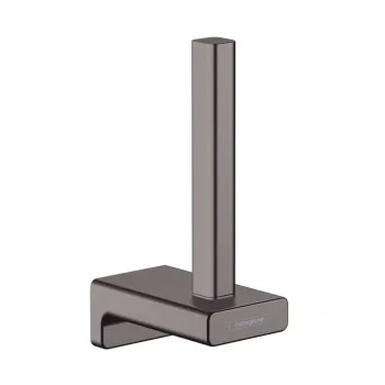 Tualetes papīra turētājs Hansgrohe AddStoris, birstēts melns hroms 41756340