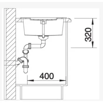 Virtuves izlietne BLANCO METRA 5 S SILG PDUR Rock grey O.AF SILGRANIT™ 518872