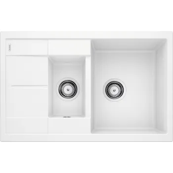 Virtuves Izlietne BLANCO METRA 6 S compact SILG PDUR White M. AF SILGRANIT™, PuraDur™, Balta 513468