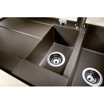 Virtuves Izlietne BLANCO METRA 6 S SILG PDUR Coffee M.ZUB M.AF SILGRANIT™, PuraDur™, Kafijas 515045