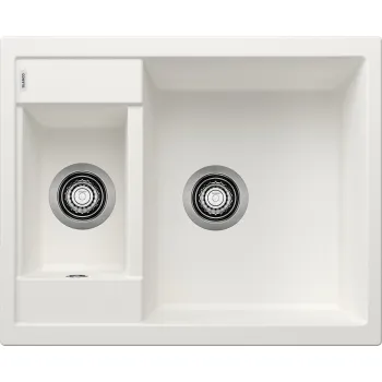 Virtuves Izlietne BLANCO METRA 6 SILG PDUR White O.ZUB O.AF SILGRANIT™, PuraDur™, Balta 516173