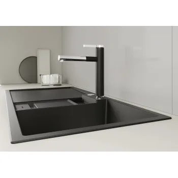 Virtuves maisītājs BLANCO LINEE-S Anthracite / Hromēts HD 518438