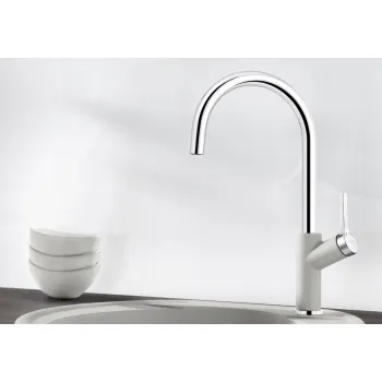 Virtuves izlietnes maisītājs BLANCO CARENA Hromēts HD 520766