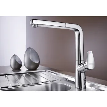 Virtuves izlietnes maisītājs BLANCO AVONA-S Hromēts HD 521277